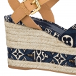 Louis Vuitton Since 1854 Boundary Wedge Sandal in Blue - Shoes 1A8N9N