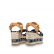 Louis Vuitton Since 1854 Boundary Wedge Sandal in Blue - Shoes 1A8N9N