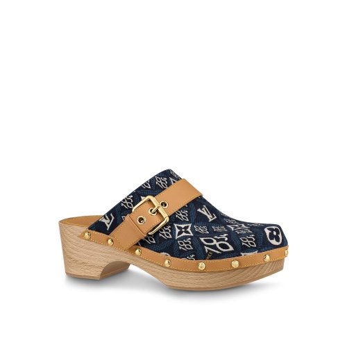 Louis Vuitton Since 1854 Cottage Clog Mule in Blue - Shoes 1A8NUH