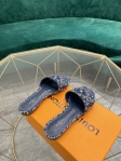 Louis Vuitton Since 1854 Revival Flat Mule in Blue - Shoes 1A8NVU