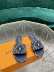 Louis Vuitton Since 1854 Revival Flat Mule in Blue - Shoes 1A8NVU