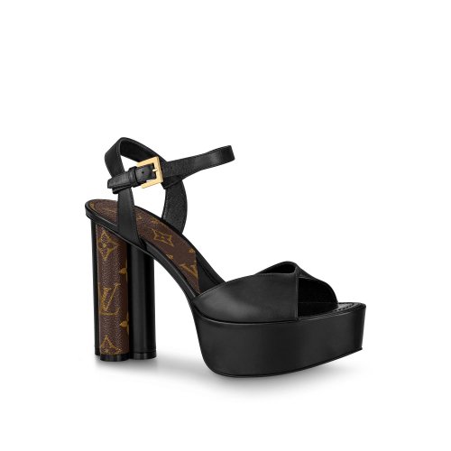 Louis Vuitton Podium Platform Sandal in Black - Shoes 1A8NZD