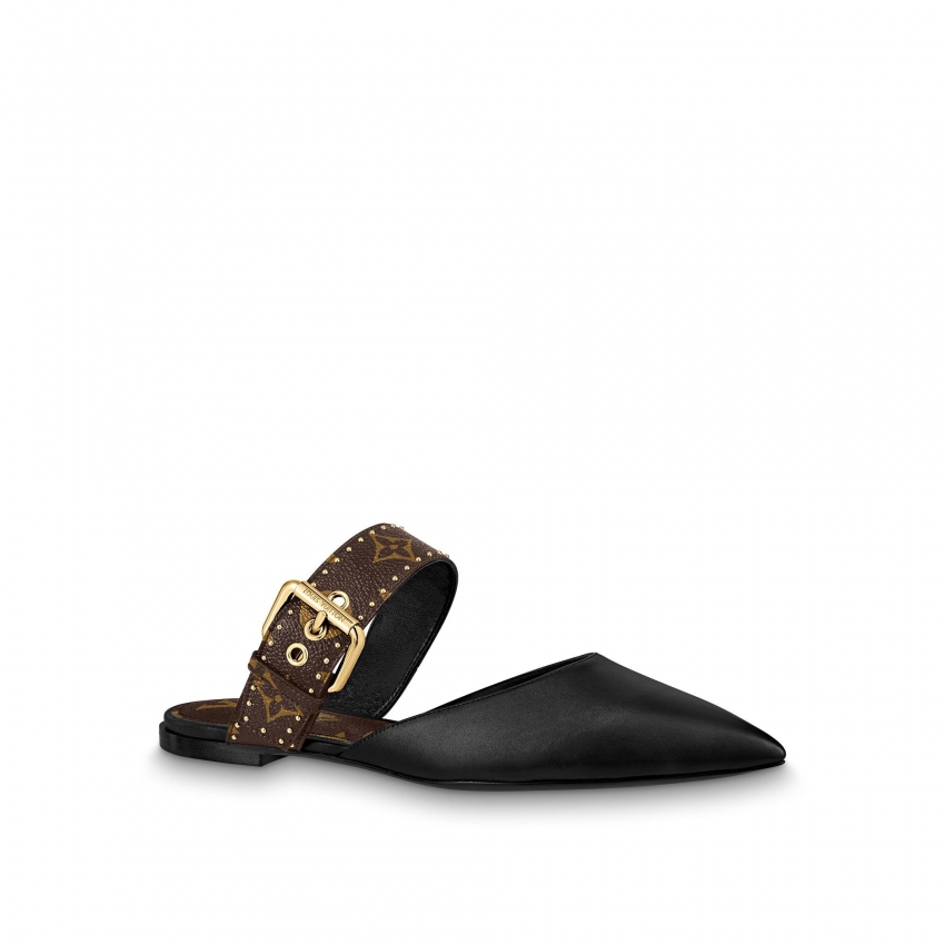 Louis Vuitton Sofia Flat Mule in Black - Shoes 1A8O0P