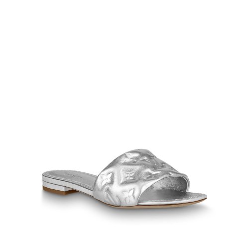 Louis Vuitton Revival Flat Mule in Silver - Shoes 1A8QSL
