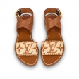 Louis Vuitton Sienna Flat Sandal in Brown - Shoes 1A8SUM