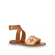 Louis Vuitton Sienna Flat Sandal in Brown - Shoes 1A8SUM
