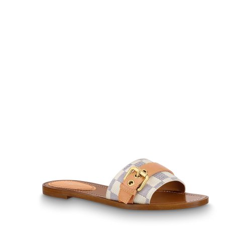 Louis Vuitton Lock It Flat Mule in Caramel - Shoes 1A8T2K
