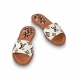 Louis Vuitton Lock It Flat Mule in Beige - Shoes 1A9440