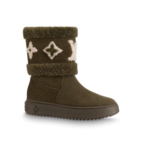 Louis Vuitton Snowdrop Flat Ankle Boot - Women - Shoes 1A95DE Khaki