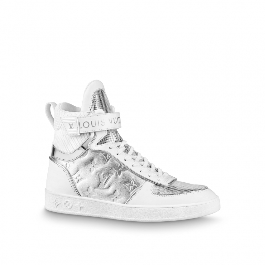 Louis Vuitton Boombox Sneaker Boot in Silver - Shoes 1A95QY