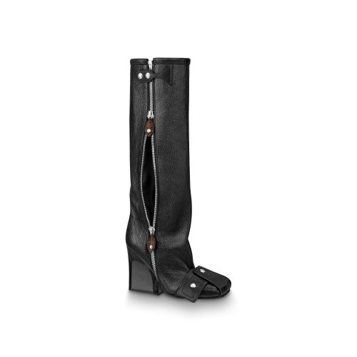 Louis Vuitton Patti Wedge High Boot 9,5Cm in Black - Shoes 1A9C03