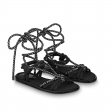 Louis Vuitton Maia Flat Sandal in Black - Women Shoes 1A9C5T