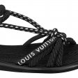 Louis Vuitton Maia Flat Sandal in Black - Women Shoes 1A9C5T