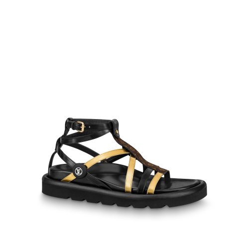 Louis Vuitton Pool Pillow Comfort Sandal in Gold - Shoes 1A9CCJ