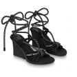 Louis Vuitton Maia Wedge Sandal 9Cm in Black - Shoes 1A9CP8