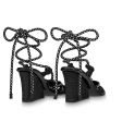 Louis Vuitton Maia Wedge Sandal 9Cm in Black - Shoes 1A9CP8