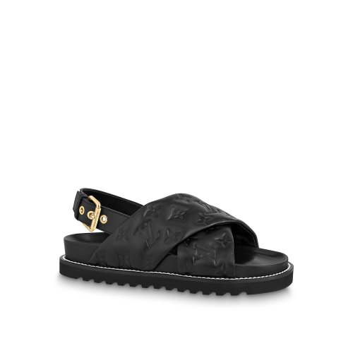 Louis Vuitton Paseo Flat Comfort Sandal - Women - Shoes 1A9RDO Black
