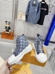 Louis Vuitton Lv Squad Sneaker Boot in Blue - Women - Shoes 1A9S12