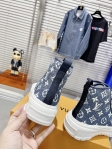 Louis Vuitton Lv Squad Sneaker Boot in Blue - Women - Shoes 1A9S12