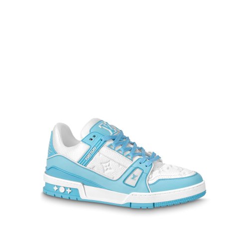 Louis Vuitton LV Trainer Sneaker - Men - Shoes 1AA6X3 Sky Blue