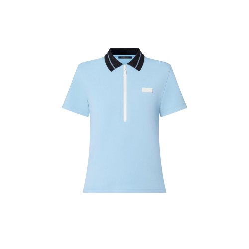 Louis Vuitton LV Match Polo Top - Women - Ready-to-Wear 1AA8VN Bleu Glacier