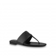 Louis Vuitton Drapy Flat Thong - Women - Shoes 1AAB4E Black