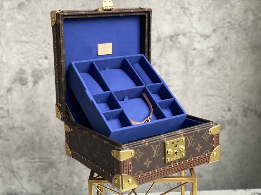 Louis Vuitton Jewelry Box Monogram Canvas in Blue - Travel M20040