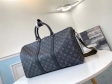Louis Vuitton Monogram Eclipse Canvas Keepall 45 Bandouliere M40569BR