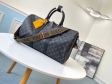 Louis Vuitton Monogram Eclipse Canvas Keepall 45 Bandouliere M40569BR