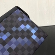 Louis Vuitton Damier Graphite Pochette Voyage MM N41696 Blue