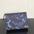 Louis Vuitton Damier Graphite Pochette Voyage MM N41696 Blue