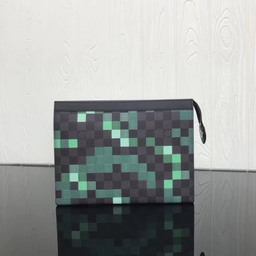 Louis Vuitton Damier Graphite Pochette Voyage MM N41696 Green