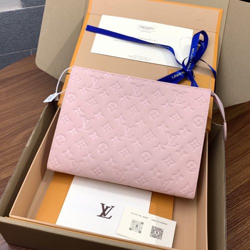 Louis Vuitton Pochette Toilette 26 Monogram Empreinte Leather in Pink - Travel M45666 Louis Vuitton Pochette Toilette 26 Monogram Empreinte Leather in Pink - Travel M45666