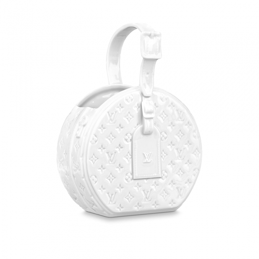 Louis Vuitton Porcelain Vase Petite Boite Chapeau Monogram - Art Of Living - Highlights GI0576