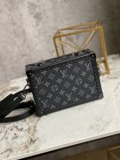 Louis Vuitton Clutch Box Monogram Eclipse Canvas in Grey - Trunks and Travel M20251