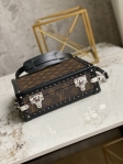 Louis Vuitton Clutch Box Monogram Macassar Canvas in Brown - Trunks and Travel M20252