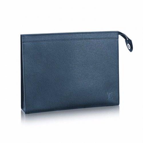 Louis Vuitton Taiga leather Pochette Voyage MM M30677 Blue