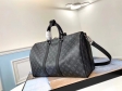 Louis Vuitton Monogram Eclipse Canvas Keepall 45 Bandouliere M40569