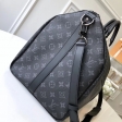 Louis Vuitton Monogram Eclipse canvas Keepall 55 Bandouliere M40605