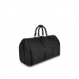 Louis Vuitton Keepall Bandoulière 50 Monogram Shadow Black - Men - Travel M44810