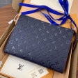 Louis Vuitton Pochette Toilette 26 Monogram Empreinte Leather in Navy/Red - Travel M45665