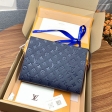 Louis Vuitton Pochette Toilette 26 Monogram Empreinte Leather in Navy/Red - Travel M45665