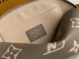 Louis Vuitton Pochette Cosmetique PM Monogram Empreinte Leather in Cream - Women Travel M45951