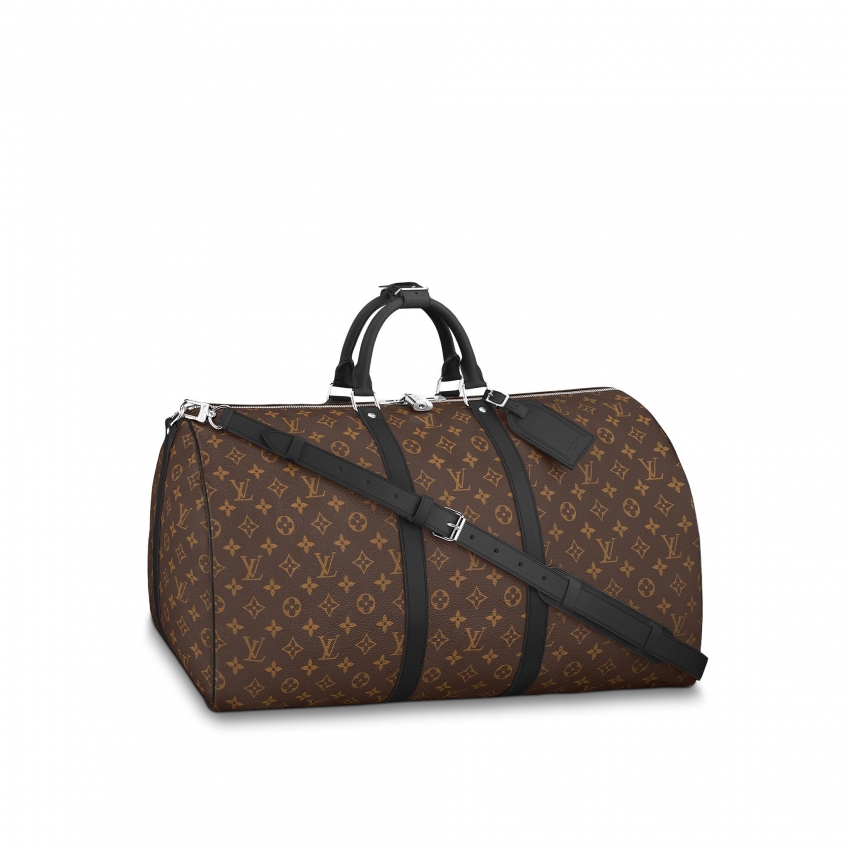 Louis Vuitton Keepall Bandoulière 55 MONOGRAM MACASSAR - Women - Personalization M56714