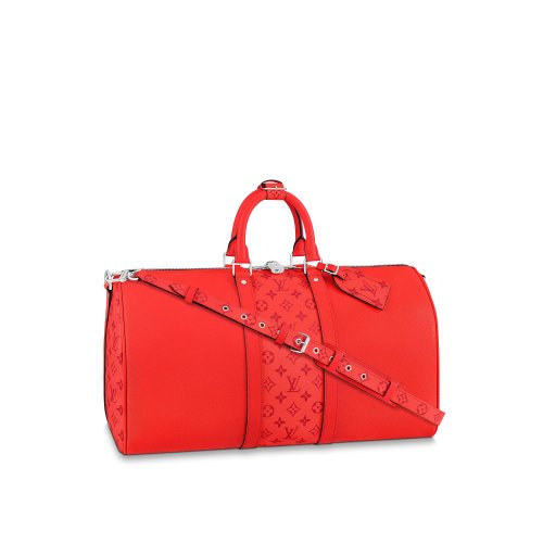 Louis Vuitton Keepall Bandouliere 50 K45 Red - Men - Travel M59337 Louis Vuitton Keepall Bandouliere 50 K45 Red - Men - Travel M59337
