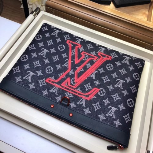 Louis Vuitton Monogram Upside Down Canvas Pochette Apollo M62905 Louis Vuitton Monogram Upside Down Canvas Pochette Apollo M62905