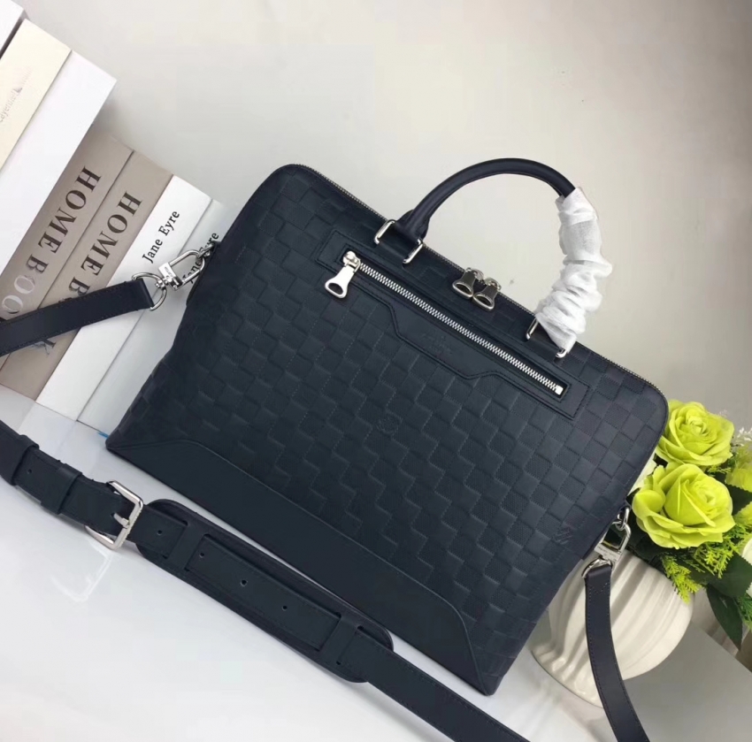 Louis Vuitton Damier Infini Leather Avenue Soft Briefcase N41020 Astral