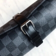 Louis Vuitton 3 Watch Case Damier Graphite Canvas in Black- Travel N41137