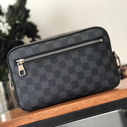 Louis Vuitton Damier Graphite Canvas Kasai Clutch N41664 Louis Vuitton Damier Graphite Canvas Kasai Clutch N41664