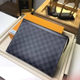 Louis Vuitton Damier Graphite Pochette Voyage MM N41696